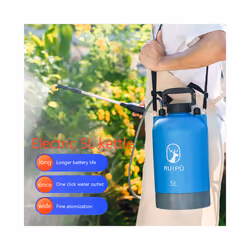 5L Electric Sprayer Rechargeable Garden Watering Spray Gun Garden Sprayer Smart Agricultural Disinfection Pesticide Dispenser - 8 meters water pipe