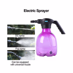 Electric Mist Spray Bottle Automatic Garden Watering Can Adjustable Water Sprayer - Blue 2L Nozzle