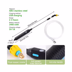 Electric Pesticide Spray USB Rechargeable Misters Practical Home Plants Watering Sprayer Adjustable Water Column Irrigation - 5 meters 5 in 1