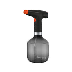 Electric Sprayer USB Rechargeable Household Watering Bottle 8h Working Time 360 Degree Rotating Nozzle for Garden Park - Black Orange