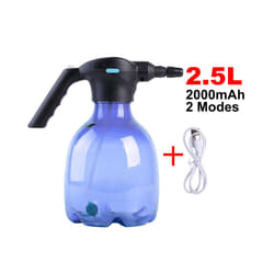 Electric Mist Spray Bottle Automatic Garden Watering Can Adjustable Water Sprayer - Purple 2.5L