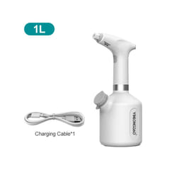 Electric Plant Spray Bottle USB Rechargeable Automatic Watering Fogger Spray Bottle Portable Hand-held Garden Sprayer Tools - WHITE