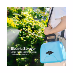 5L Electric Sprayer USB Rechargeable Mist Sprayer Watering Can with Spray Gun Plants Sprinkler Irrigation Garden Spray Bottles - 5L Yellow