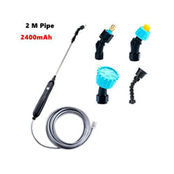Portable Electric Sprayer atering Spray Irrigation Tool USB Rechargeable Telescopic Handle withfor Plant Irrigation - 4 nozzles  2 meters