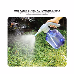 Electric Garden Sprayer Watering Cans 3L/2L Capacity Plant Mister Spray Bottle Waterproof Automatic Plant Atomizer For Indoor - 3L Nozzle  purple