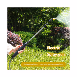 Garden Watering Spray Gun Automatic Electric Sprayer Nozzle Sprinkler Garden Plant Mister Watering Spray Gun Irrigation - 2400mAh 5m pipe