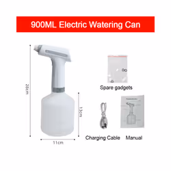 Electric Plant Spray Bottle USB Rechargeable Sanitizing Sprayer Garden Watering Can Home Disinfection Clean - Grip 900ML
