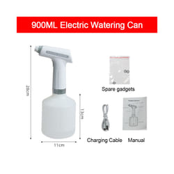 Electric Plant Spray Bottle USB Rechargeable Sanitizing Sprayer Garden Watering Can Home Disinfection Clean - Grip 900ML