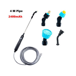 Portable Electric Sprayer atering Spray Irrigation Tool USB Rechargeable Telescopic Handle withfor Plant Irrigation - 4 nozzles  4 meters