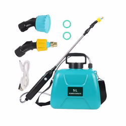 Electric Sprayer Automatic 5L Garden Plant Mister USB Rechargeable Irrigation Tool Watering Can With Spray Gun - 5L Electric ...