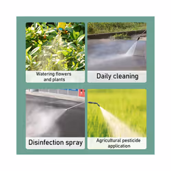 5L Electric Sprayer Rechargeable Lithium Battery Garden Sprayer Agricultural Irrigation Tool High Pressure Atomizer Sprayer - Spray gun 2m