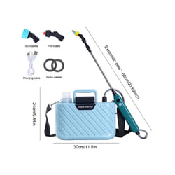 5 L Electric Sprayer with Adjustable Shoulder Strap USB Rechargeable Powerful Electric Sprayer Electric Garden Sprayer for - 5L  Blue