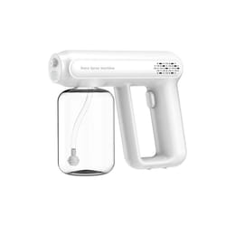 New Handheld Atomizer Spray Gun  Mist Sprayer Sanitizer Machine Cordless Electric Rechargeable ULV Fogger For Office Garden - white