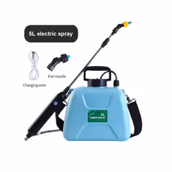 5L Agricultural Electric Sprayer Garden Automatic Atomization Sprayer USB Rechargeable Garden Irrigation Tools - Blue