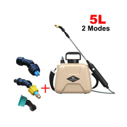 5L Electric Sprayer Garden Automatic Pesticide Sprayer Spray Gun Rechargeable Plant Sprayer Bottle Sprinkler Watering Can - Yellow 5L