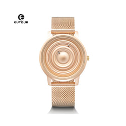 Men's Watch Women's Watch Pair Watches Magnetic Watch Ball Bearing Watches Quartz Wrist Watch for Men Ladies with Stainle - Gold