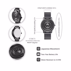 Men's Watch Women's Watch Pair Watches Magnetic Watch Ball Bearing Watches Quartz Wrist Watch for Men Ladies with Stainle - Blue