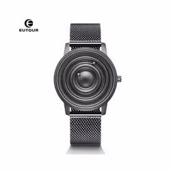Men's Watch Women's Watch Pair Watches Magnetic Watch Ball Bearing Watches Quartz Wrist Watch for Men Ladies with Stainle - B ...