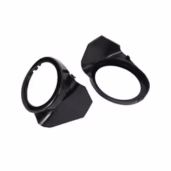 2Pcs Front Bumper Fog Light Surroundings Caps Cover Trim Fog Lights Frame For BMW 3 Series E46 M3 M-Sport 2001-2006