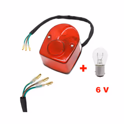 6V Taillight Tail Light Stop Brake Lamp W/ Bulb For Honda CT70 Z50 SL70 SL90 SL100 SL125 SL175 SL350 SL 70 90 100 125 175