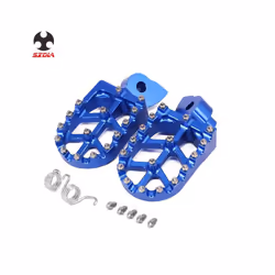 2021 Motorcycle Blue CNC Foot Pegs Pedal For Yamaha YZ 65 YZ85 YZ125 YZ250FX WR400F WR426F WR450F 1997 2000 2001 2008 2009