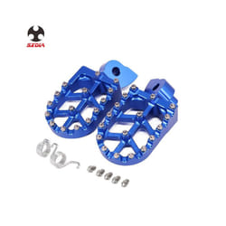2021 Motorcycle Blue CNC Foot Pegs Pedal For Yamaha YZ 65 YZ85 YZ125 YZ250FX WR400F WR426F WR450F 1997 2000 2001 2008 2009