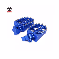 2021 Motorcycle Blue CNC Foot Pegs Pedal For Yamaha YZ 65 YZ85 YZ125 YZ250FX WR400F WR426F WR450F 1997 2000 2001 2008 2009