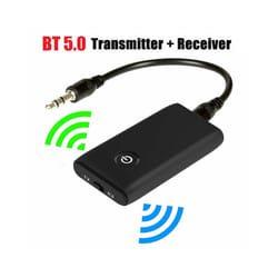 Wireless Bluetooth-compatible 5.0 Transmitter Receiver Rechargable 3.5mm AUX Port Hifi Music Audio Adapter For TV PC Car