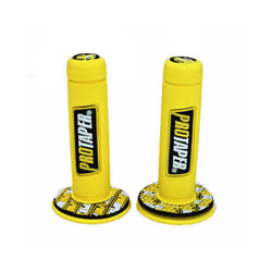 Handle Grip Pro taper Motorcycle High Quality Protaper Dirt Pit Bike Motocross 7/8" Handlebar Rubber Gel Hand Grips Brake - Yellow A