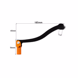 CNC Aluminum Folding Gear Shifter Shift Lever Fit For 70cc 90cc 110cc 125cc 150cc 200cc 250cc Motorcycle ATV Dirt Pit Bikes - Orange