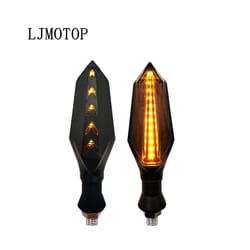 LED Turn Signal Motorcycle Turn Signals Light Tail Lights Indicators For Kawasaki KX 65 85 125 250 250F 450F 100 KLX 125 - Yellow