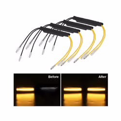 12V 21W Fault Decoder For Motorcycle Flashing Turn Signal Lights LED Indicator Load Resistor Motorbike Taillights Blinker - 1Pc
