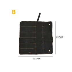 Chisel Carrying Case Canvas Pocket Tool Roll Holder Wrench Pouch 4 Pockets Organizer For Knife Hammers Gouges Carpenter - B