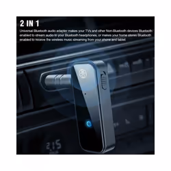 Car Bluetooth-compatible 5.0 Transmitter Receiver 2 in 1 USB Wireless Adapter 3.5mm Aux For Car Audio TV PC Headphones