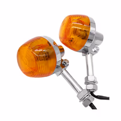 Motorcycle 10mm Turn Signal Light for Honda XL100 C70 CT70 CT90 CB350 CM400 CB450 CB750 Indicators Flashers Blinkers Amber