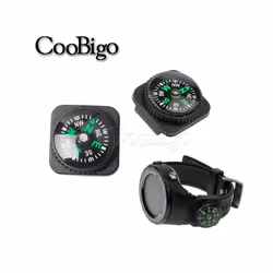 Mini Compass Portable North Navigation Button for Paracord Bracelet Bag Strap Watch Accessories Survival Outdoor Hiking
