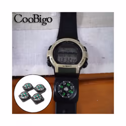 Mini Compass Portable North Navigation Button for Paracord Bracelet Bag Strap Watch Accessories Survival Outdoor Hiking