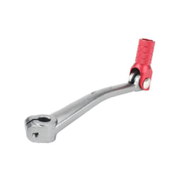 CNC Aluminium Moto Folding Gear Shift Lever For CR CRF KLX TTR 110 125 140 150 160cc Dirt Bike Motorcycle Motocross Universal - Grey Red