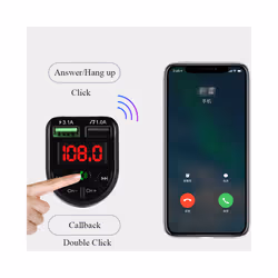 New Bluetooth 5.0 FM Transmitter Car Kit MP3 Modulator Player Wireless Handsfree Audio Receiver 3.1A Dual USB Charger