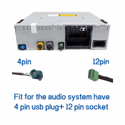 12 Pin 12V Car Wireless AUX Bluetooth 5.0 Adapter Hands Free Auto Bluetooth Car Kit Audio Cable for Audi A3 A4 B8 B6 A6