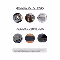 Wireless Bluetooth 5.1 Audio Receiver Dual Output AUX USB Stereo Car Hands-free Call Bluetooth 5.1 Audio Receiver Adapter