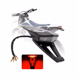 Universal Motorcycle ATV LED Rear Tail For Bobber Enduro Dirt Bike Signal Lamp Red/Amber Brake Stop Indicator Turn Signal