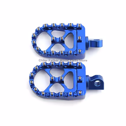 Motorcycle Aluminum MX Style Foot Pegs Wide Footrests Pedals For Harley Dyna Softail Fatboy Street Bob Sportster 883 1200