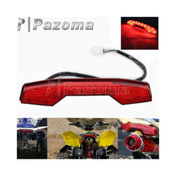 12V Red Motorcycle LED Tail Light Assembly ATV Quadsport Rear Stop Brake Light Lamp For Suzuki LTR450 LTR 450 LT-R450 All