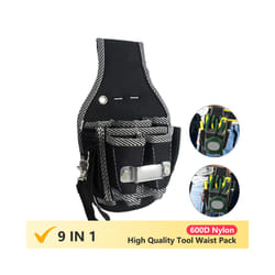 9 In 1 High Quality Tool Waist Pack Belt Utility Kit Holder 600D Nylon Fabric Toolkit Electrician Waist Pocket  Pouch Bag