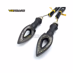 4Pcs Motorcycle Heart Shape Universal 12 LED Turn Signals Short Turn Signal Lights Indicator Blinkers Flashers Amber Color