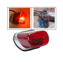 Motorcycle Tail Brake Light ABS Red Motorbike Rear Indicator Stop Lamp For Yamaha Virago XV250 XV400