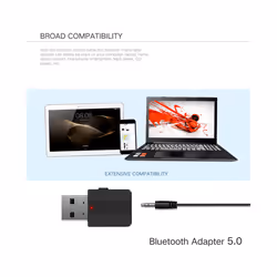 New Bluetooth 5.0 Transmitter Receiver For Car Radio TV Bluetooth Earphone Mini 3.5mm AUX Stereo Wireless Music Adapter