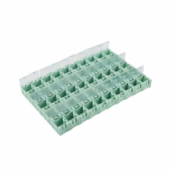 50Pcs SMT SMD Electronic Component Container Storage Boxes Electronic Components Self-locking Buckle Boxes Mini Storage