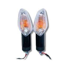 White Lens Motorcycle Turn Signal Light Motorbike Front Rear Indicator Lamp For Honda CBR 250R 300R CB300 CBF125 CBF 150